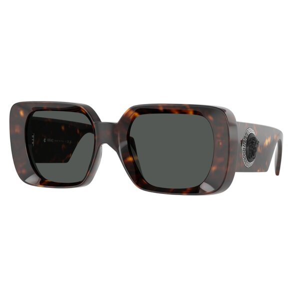 NEW VERSACE Medusa Medallion Sunglasses, Havana WOMEN VERSACE SUNGLASSES
